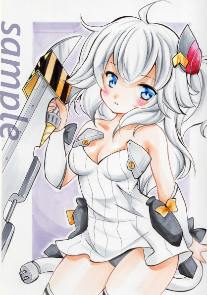 同人手描きイラスト★アズールレーン★汎用型ブリ_画像1