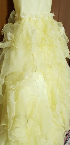 ребенок платье 11 лимон желтый. нежный платье 9 лет для Япония свадьба 