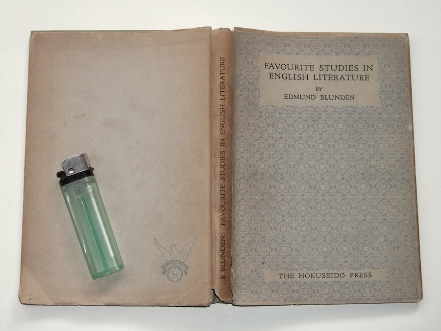 1950年 洋書 FAVOURITE STUDIES IN ENGLISH LITERATURE Edmund Blunden エドマンド・ブランデン 慶應義塾大学 講義録 英語 英文学 詩人_画像1