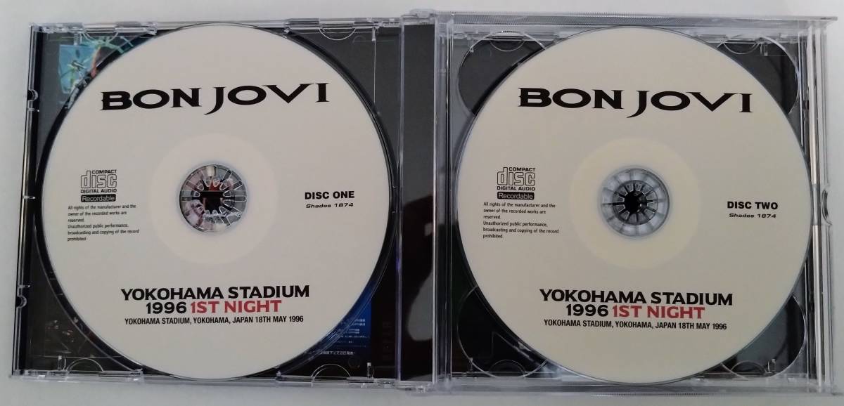 BON JOVI - 1996年5月18日・19日/横浜スタジアム公演(2CDR+2DVDR) ’96年来日初日&2日目_画像3