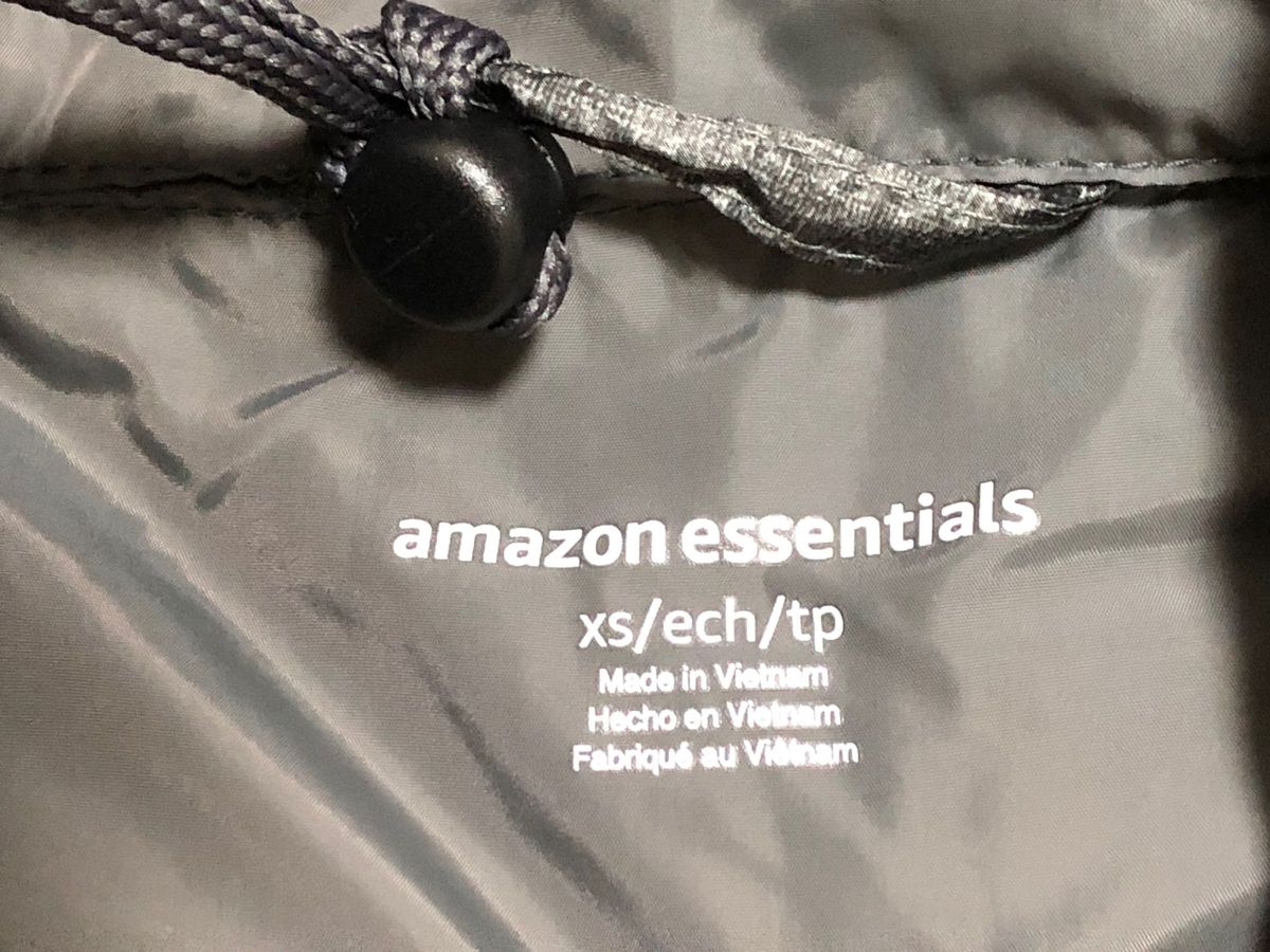 未使用 タグ付き amazon essentials  ライトダウンジャケット アマゾン プライベートブランド ダウン ジャケット