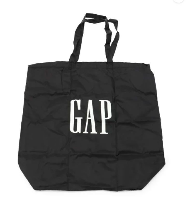 【送料込・新品】 GAP ロゴ エコバッグ ブラック_画像2