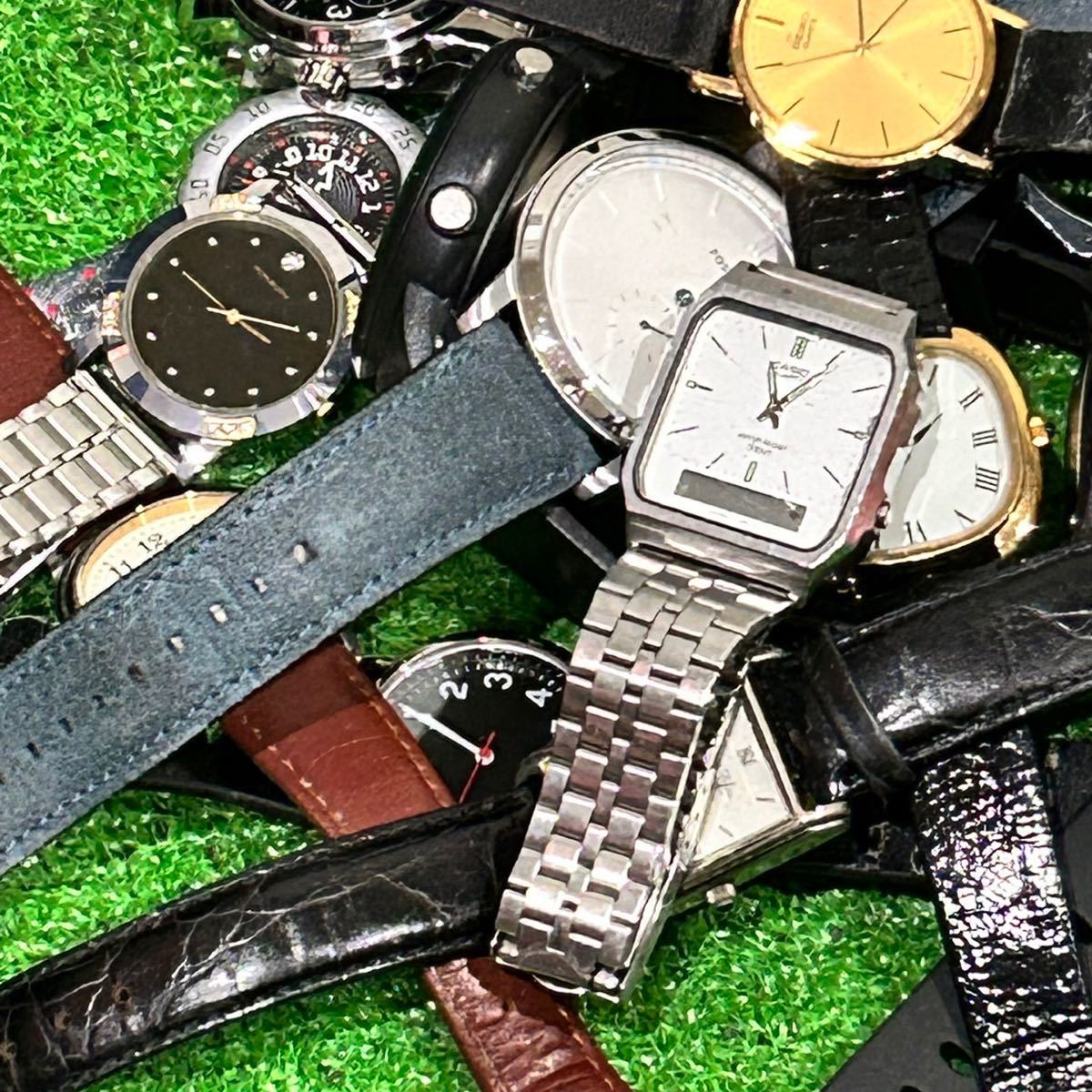 SEIKO セイコー Lassale ラサール CASIO カシオ TECHNOS テクノス など 時計 腕時計 まとめ売り 15本以上 動作未確認 ジャンク品(E323)_画像3