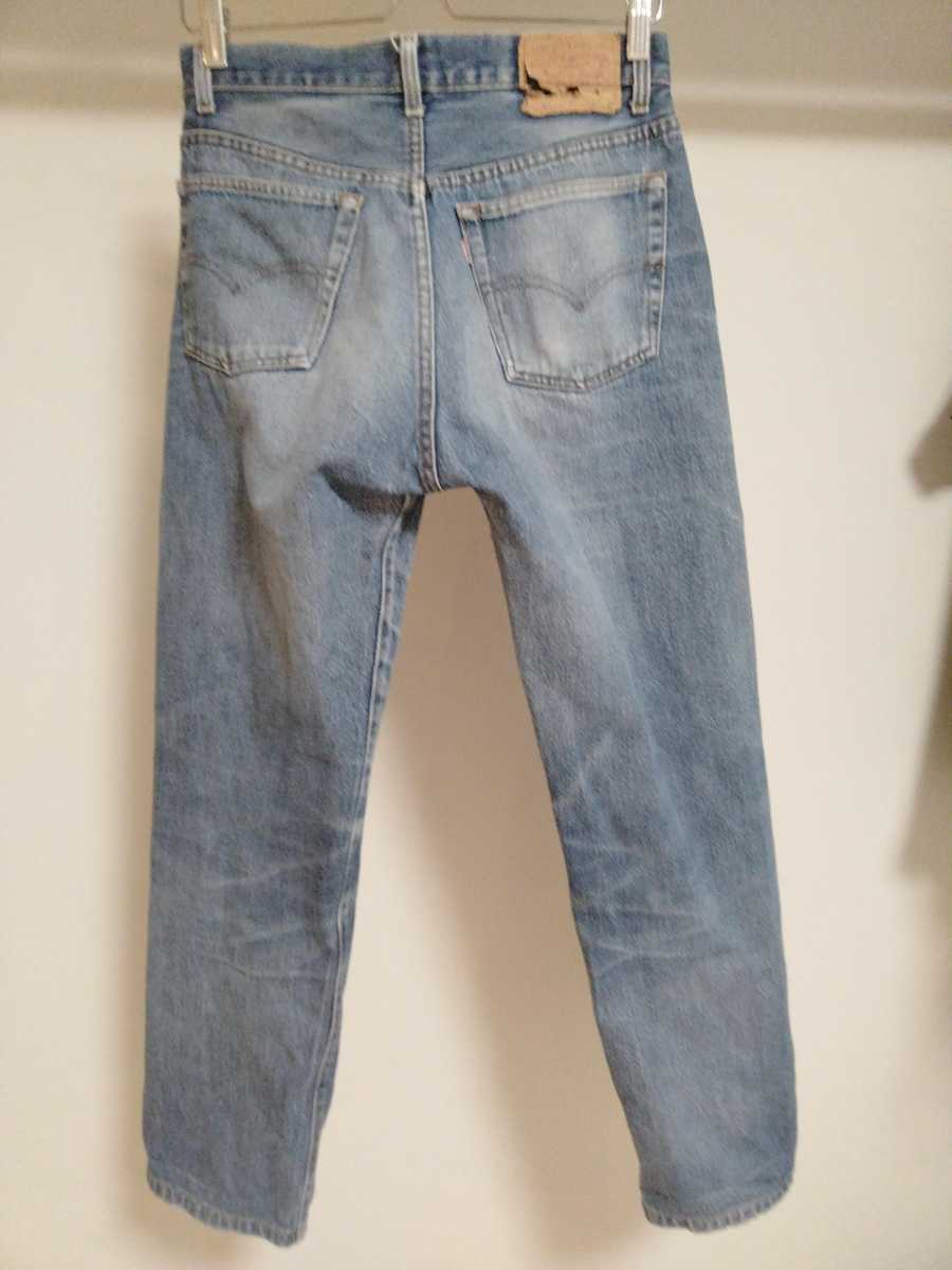 送料無料 Levi's 80s 501 W31 内股シングル バレンシア工場 ボタン裏555 赤文字 usa製 made in usa 米国製 リーバイス 80年代 アメリカ製_画像2