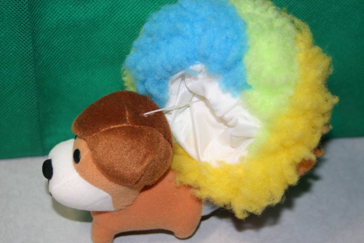 San-X Afro Dog bulb ru волосы - перемена мягкая игрушка мяч цепь имеется примерно 16cm цепочка для ключей sichi солнечный собака Rainbow собака . преображение 