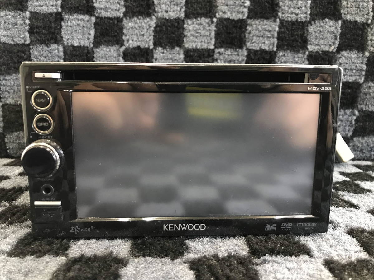 □□2311-184 KENWOOD ケンウッド メモリーナビ MDV-323U 2010年版 ワンセグ DVD USB AUX 説明書付き 動作確認済み_画像6