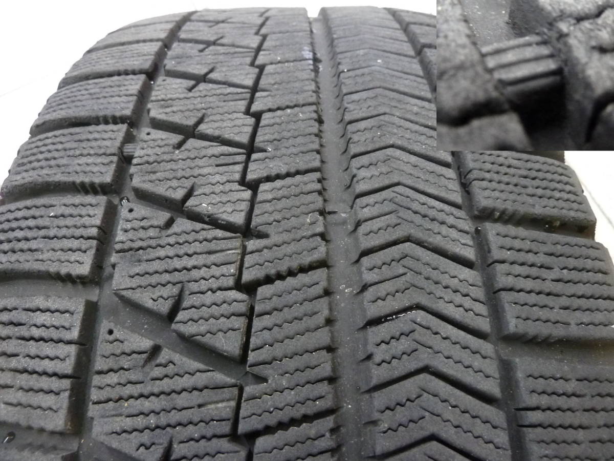 ●●2312-TK2 ECOFORME 7J 17in +38 114.3 BLIZZAK VRX 215/50R17 4本 バリ山 美品! プリウスα SAI リーフ ジェイド 90系 ノア ヴォクシー_画像6