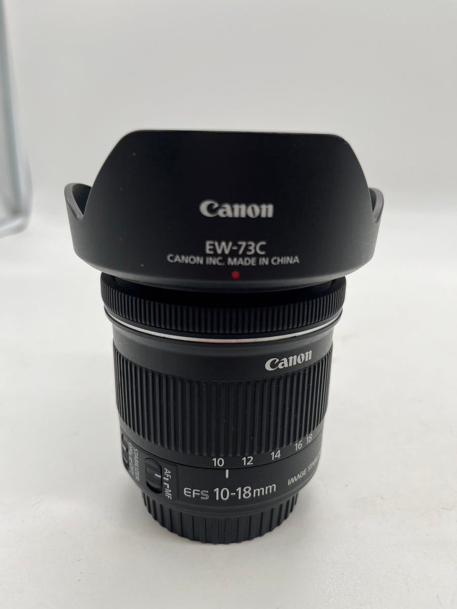 【美品】Canon キヤノン EF-S 10-18mm F4.5-5.6 IS STM 67mm EW-73C MACRO 0.22m/0.7ft 一眼レフ カメラ _画像3