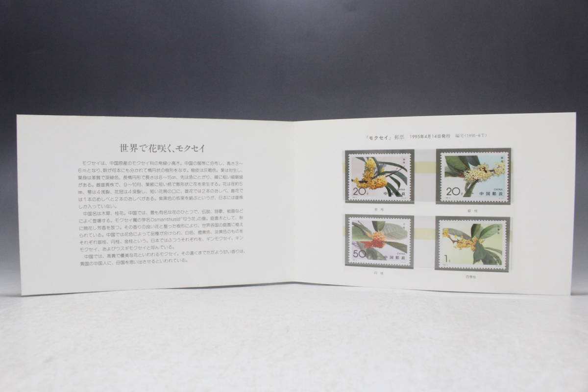 【文明館】中国切手 「モクセイ」 1995年 y94の画像3
