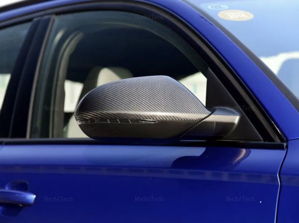 [ бесплатная доставка ] корпус зеркала двери левый правый пара карбоновый rear view зеркало колпак Audi AUDI A6 S6 RS6 C7 C7.5 2011-2018
