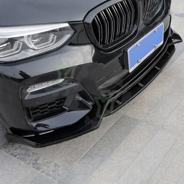 【送料無料】フロントバンパー リップスポイラー ブラック BMW G01 X3 G02 X4 2018- 2020 フロント リップ スポイラー_画像1