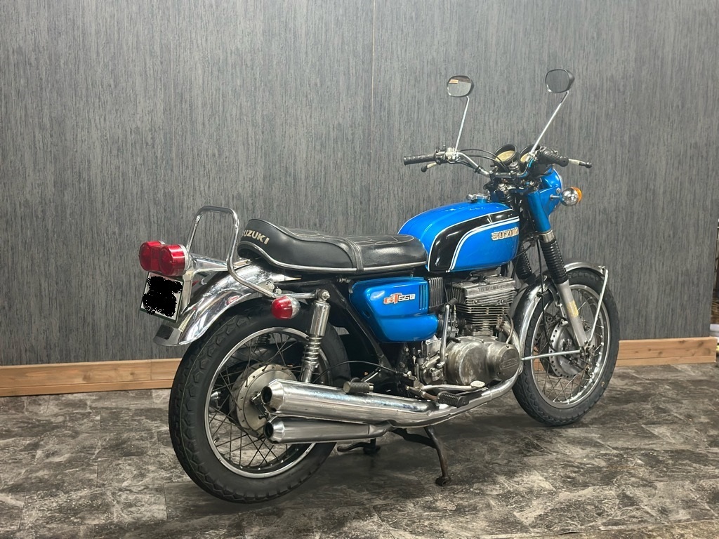 車検付 初期型 GT550 ノンレストア ノーマル車両 ゼンシン集合チャンバー GT380 GT750 マッハ 750SS 500SS H1 H2 KH RX350 RD400_画像5