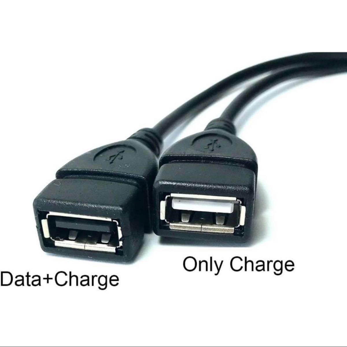 ケーブル USB アダプタ　　コネクタタイプ (オス/メス): オス-メス 股