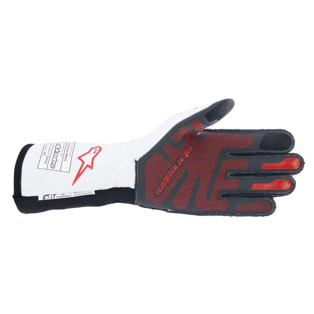 alpinestars( Alpine Stars ) racing glove TECH-1 ZX V4 GLOVE XL size 123 BLACK WHITE RED [FIA8856-2018 official recognition ]