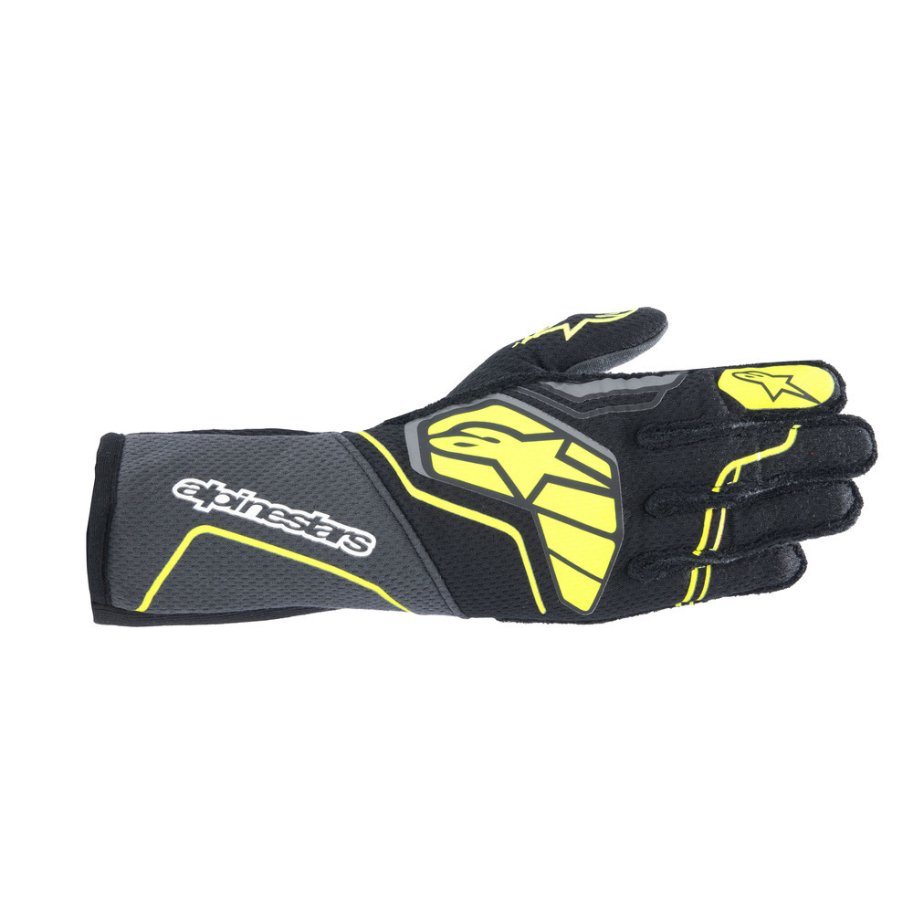 alpinestars(アルパインスターズ) レーシンググローブ TECH-1 ZX V4 GLOVE Mサイズ 9151 TAR GRAY BLACK YELLOW FLUO [FIA8856-2018公認]_画像1