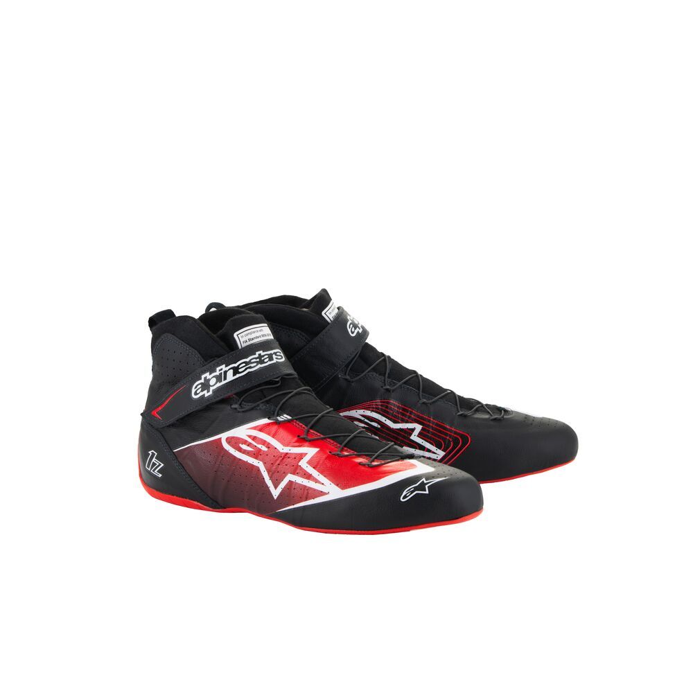 alpinestars( Alpine Stars ) racing shoes TECH-1 Z V3 SHOES ( size USD: 8.5) 13 BLACK RED [FIA8856-2018 official recognition ]