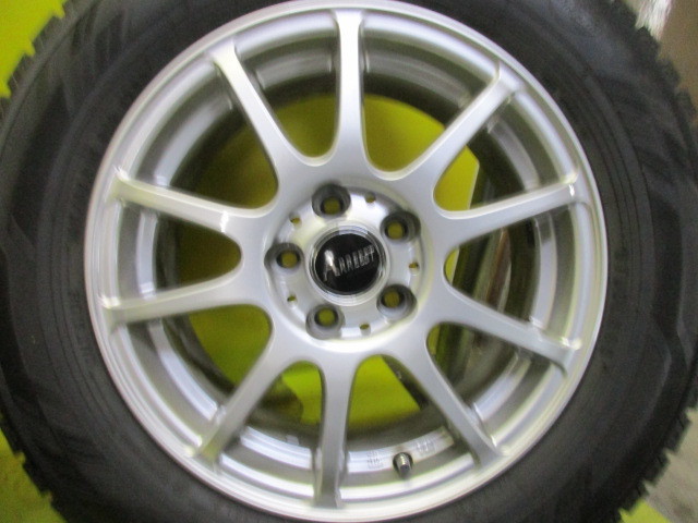 ユ）アレスト6Ｊ15＋40　5／100　＋ヨコハマ　アイスガードIG60　スタッドレス　195/65R15　＋　CT　20　30　50プリウス_画像3