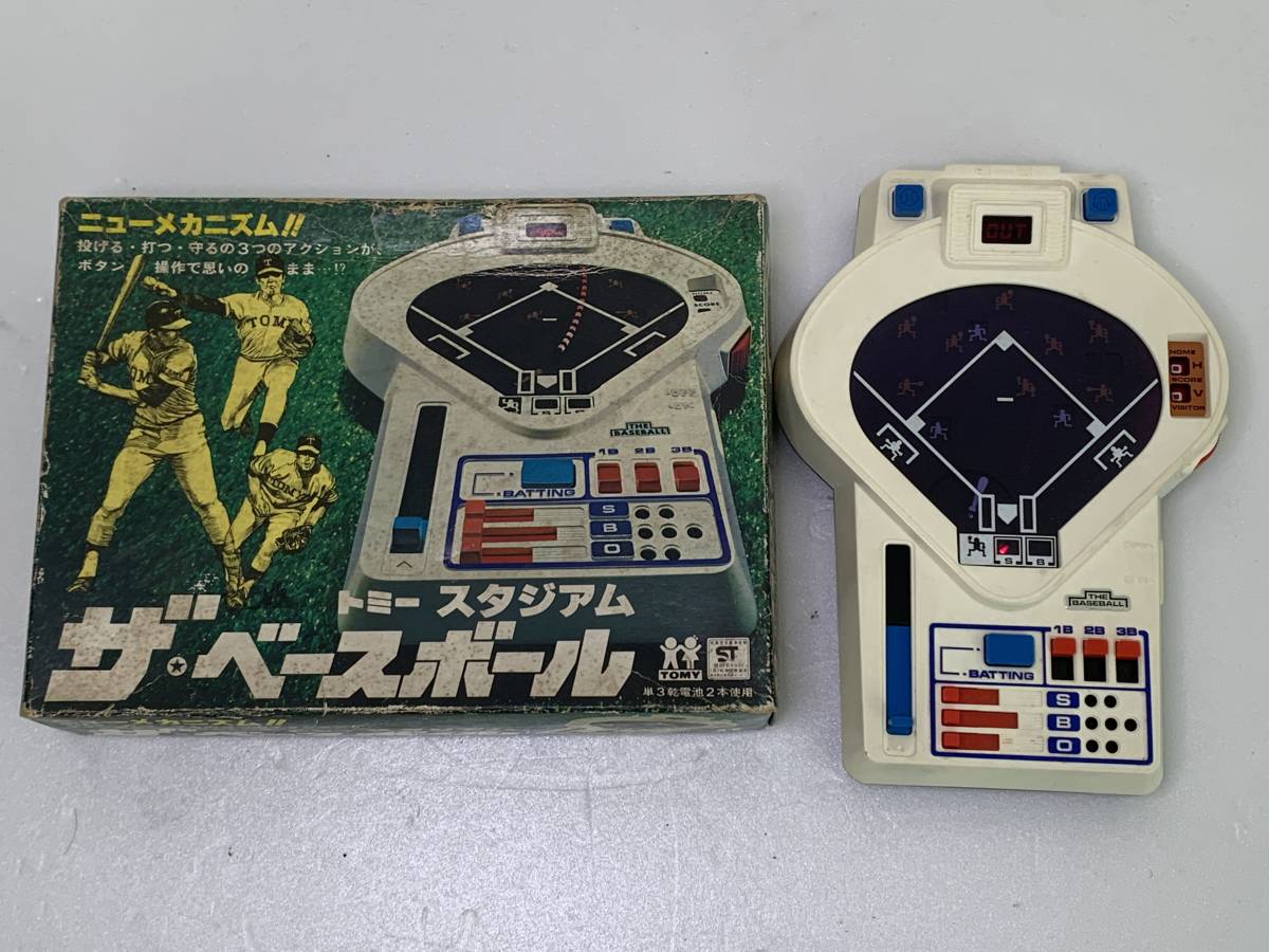 TOMY トミー スタジアム ザ・ベースボール 野球 ゲーム 昭和レトロ ビンテージ アンティーク 中古 ジャンク 現状品 szlpの画像1