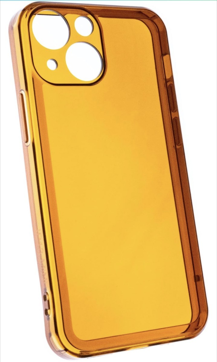 512h1621 ZUKOU レトログラス 透明 アンバー iPhone 13 mini ケース 茶色 ソフト クリア ブラウンの画像3