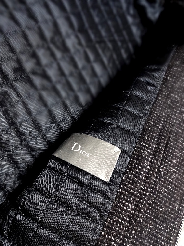 イタリア製 ◆ Dior HOMME / ディオールオム 高級 フーテッド ウール ジャケット 中綿入り メンズ 46 国内正規品 8H3141870778 タグ付_画像8