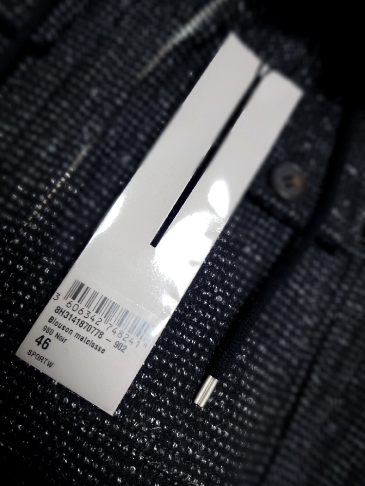 イタリア製 ◆ Dior HOMME / ディオールオム 高級 フーテッド ウール ジャケット 中綿入り メンズ 46 国内正規品 8H3141870778 タグ付_画像9