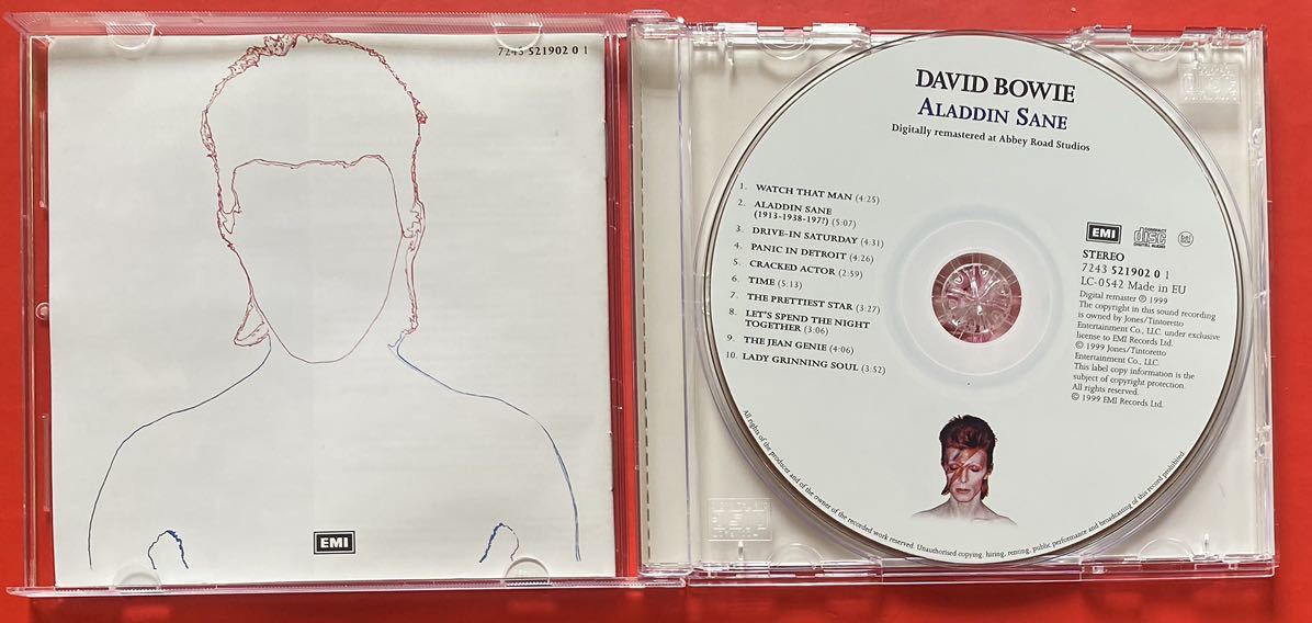【美品CD】David Bowie「Aladdin Sane」デビッド・ボウイ 輸入盤 [11120451]_画像3