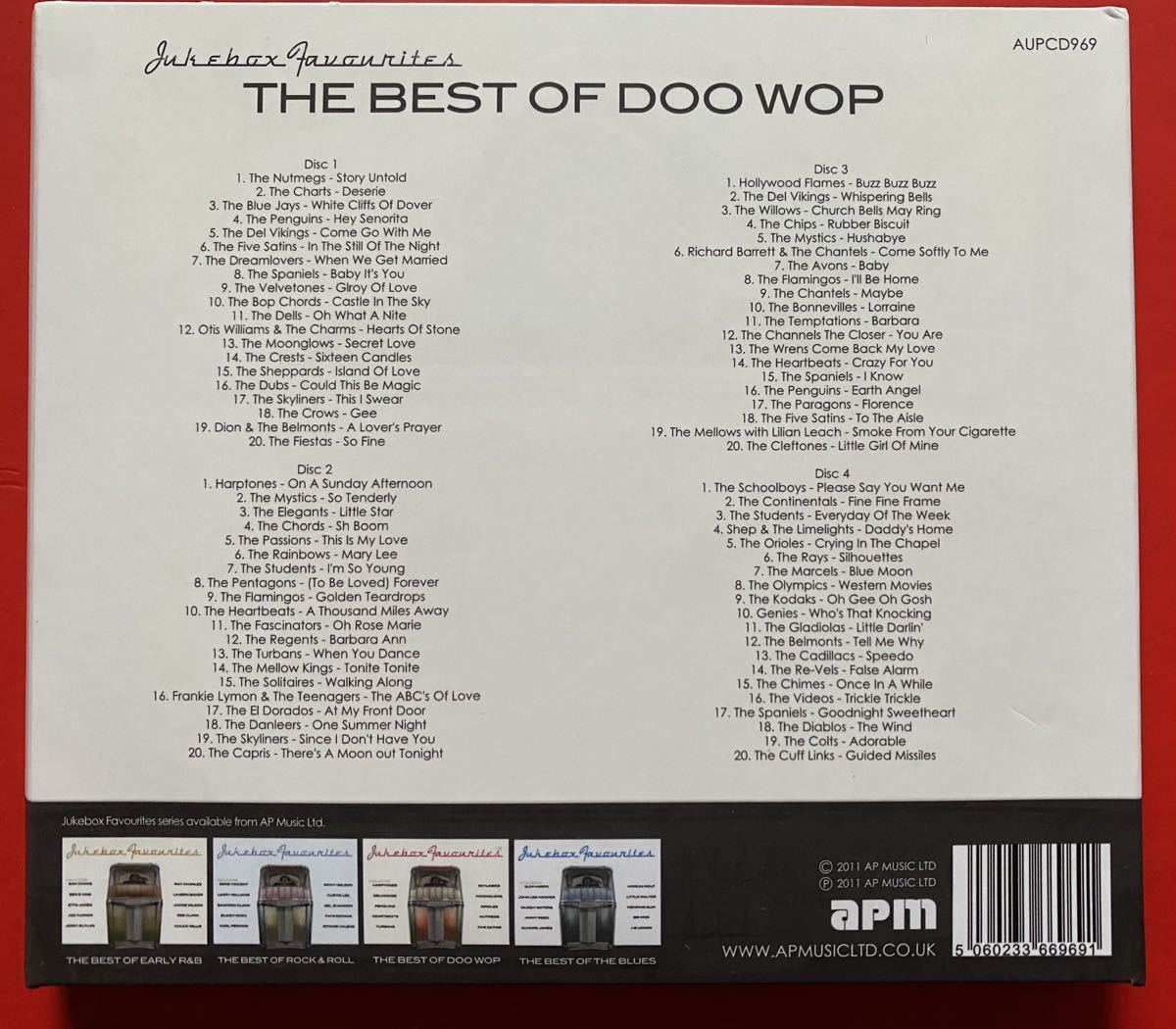 【4CD】「Jukebox Favourites Best Of DOO WOP」輸入盤 [07180148]_画像2