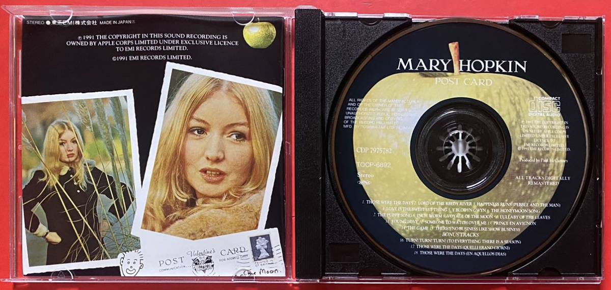 【CD】メリー・ホプキン「Post Card +3」MARY HOPKIN 国内盤 ボーナストラックあり [11070219]_画像3