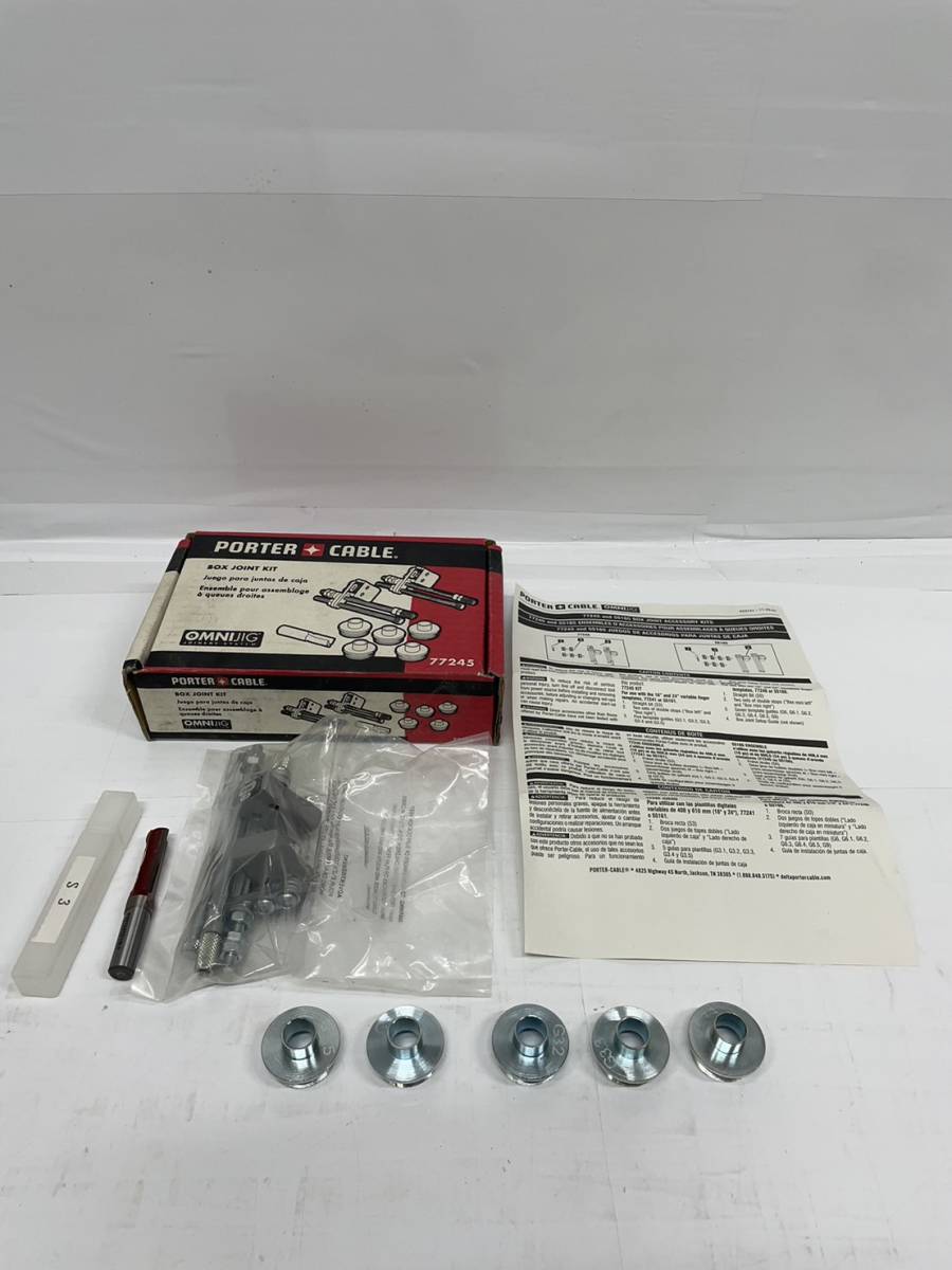 送料無料h55771 PORTER CABLE BOX JOINT KIT 77245 工具 作業 未使用_画像1