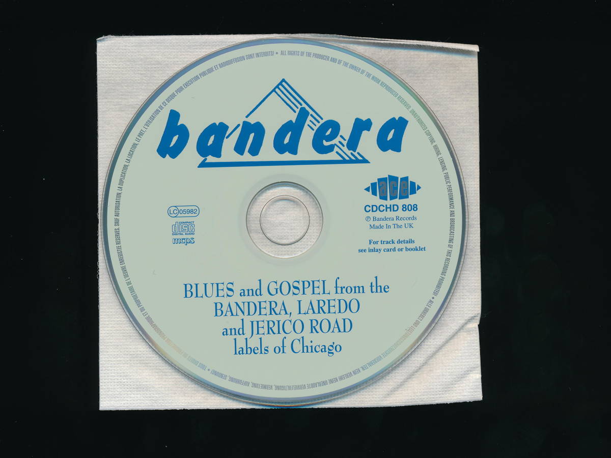 ☆BLUES AND GOSPEL FROM THE BANDERA, LAREDO AND JERICO ROAD LABELS OF CHICAGO☆2001年輸入盤☆ACE RECORDS CDCHD 808☆_画像3