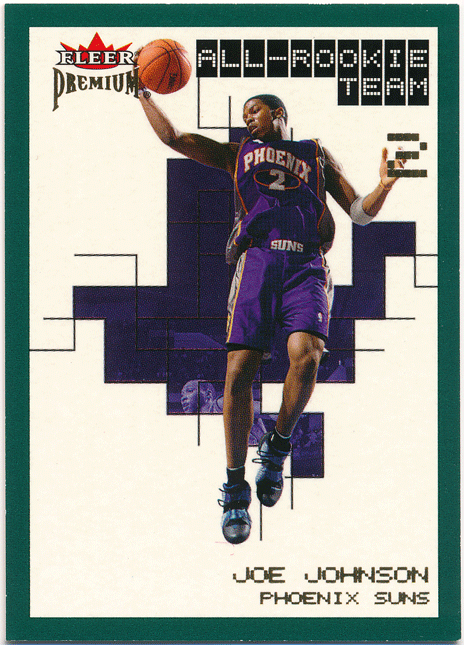 Joe Johnson NBA 2002-03 Fleer Premium Emerald Parallel 300枚限定 エメラルドパラレルカード ジョー・ジョンソン_画像1