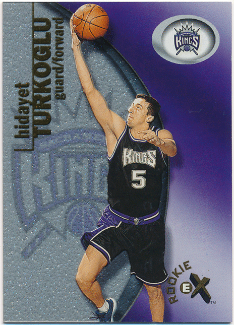 Hidayet Turkoglu NBA 2000-01 Fleer E-X RC #119 Rookie Card 1250枚限定 ルーキーカード ヒド・ターコルー_画像1