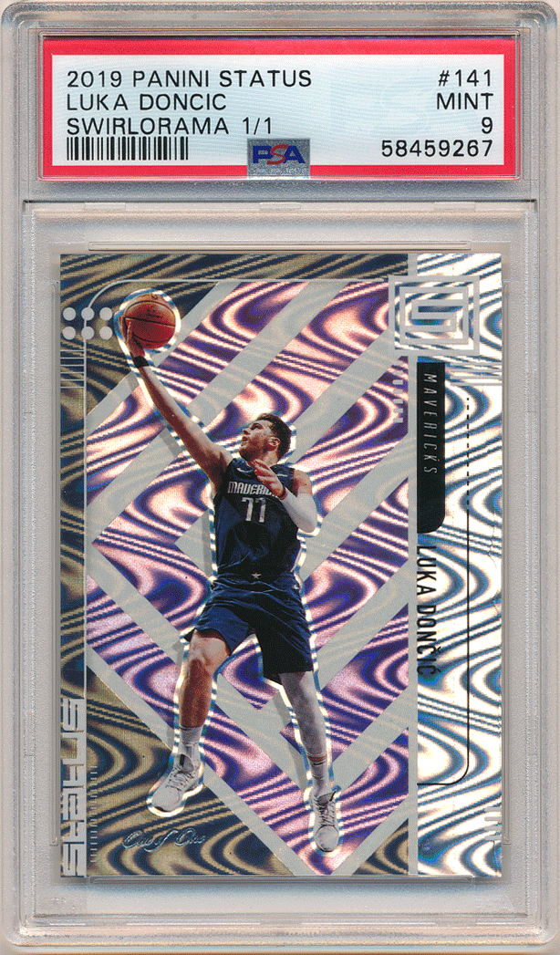 Luka Doncic NBA 2019-20 Panini Status Swirlorama Parallel 世界1枚限定 PSA 9 One of One 1/1 1of1 パラレルカード ルカ・ドンチッチ_画像1