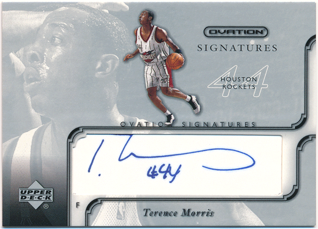 Terence Morris NBA 2002-03 Upper Deck UD Ovation Signature Auto 直筆サイン オート テレンス・モリス_画像1