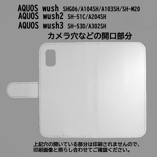 AQUOS wish A104SH/SH-M20　スマホケース 手帳型 プリントケース セクシー レディ 女性_画像3