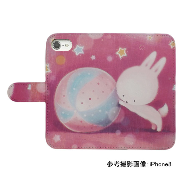 Redmi Note 11 Pro 5G　スマホケース 手帳型 プリントケース 動物 ウサギ ボール 星 かわいい_画像2