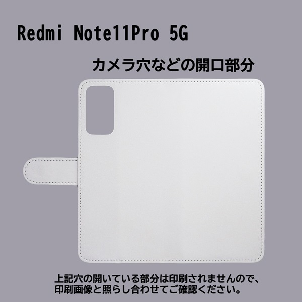 Redmi Note 11 Pro 5G　スマホケース 手帳型 プリントケース 花 鳥 葉 かわいい_画像3