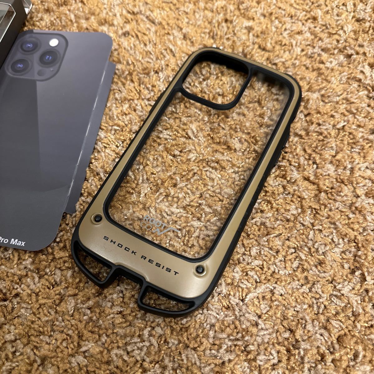 ROOT CO.HAKONE BASE iPhone 衝撃ケース Case Shock 耐 14Pro Max 美USED品_画像4