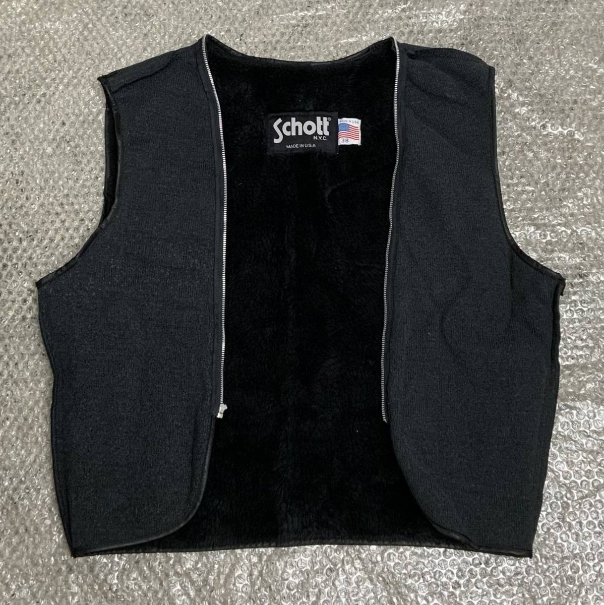 ②schott【38】152 ライナー付米国製 シングルライダース 牛革 ②schott【38】152 ライナー付米国製 シングルライダース 牛革