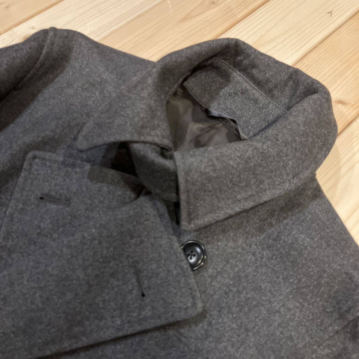 united arrows ユナイテッドアローズ　green label relaxing グリーンレーベル　men's メンズ　ウール製　wool トレンチコート　M グレー_画像3