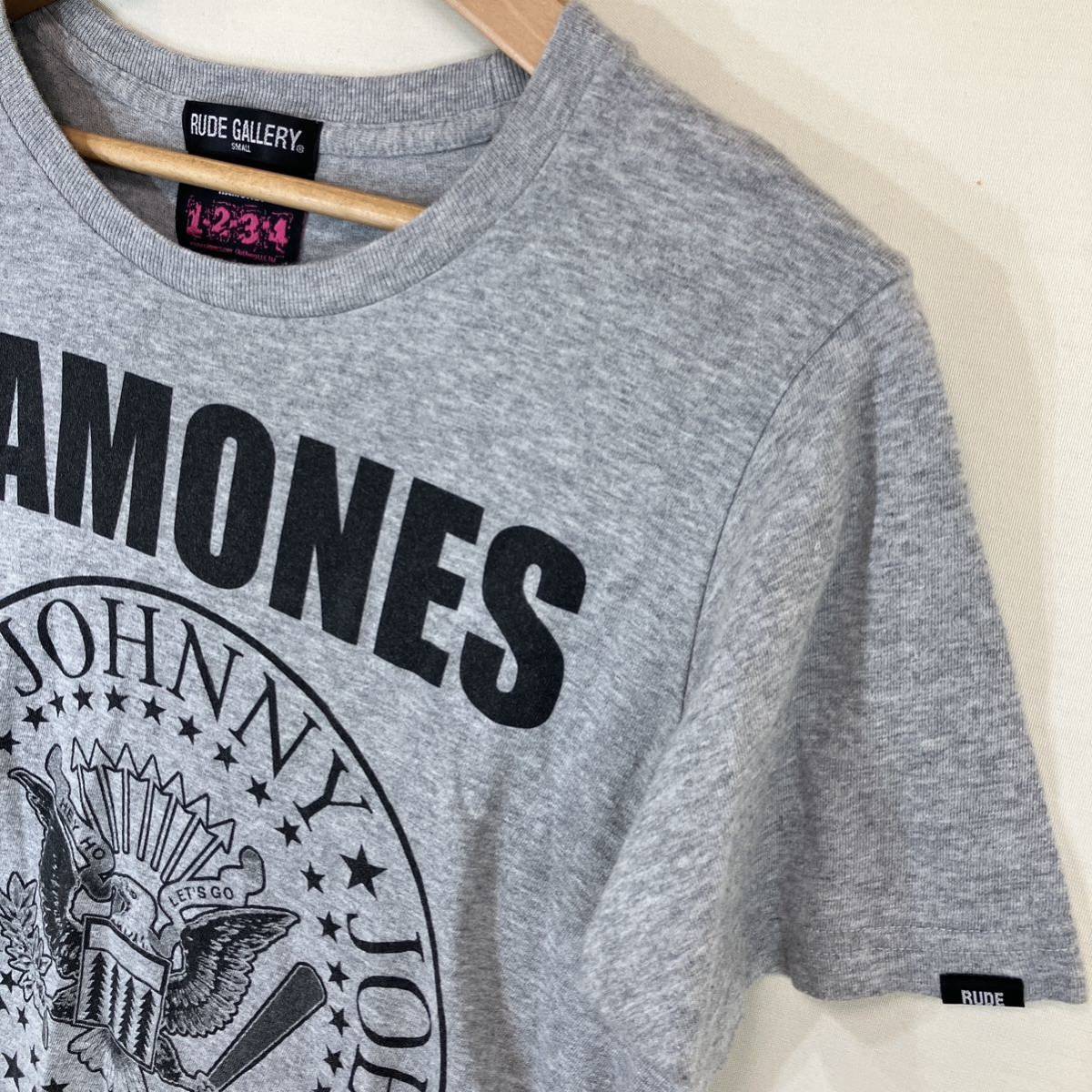 RUDE GALLERY ルードギャラリー RAMONES ラモーンズ tシャツ  size:S collar:GRY グレーの画像4