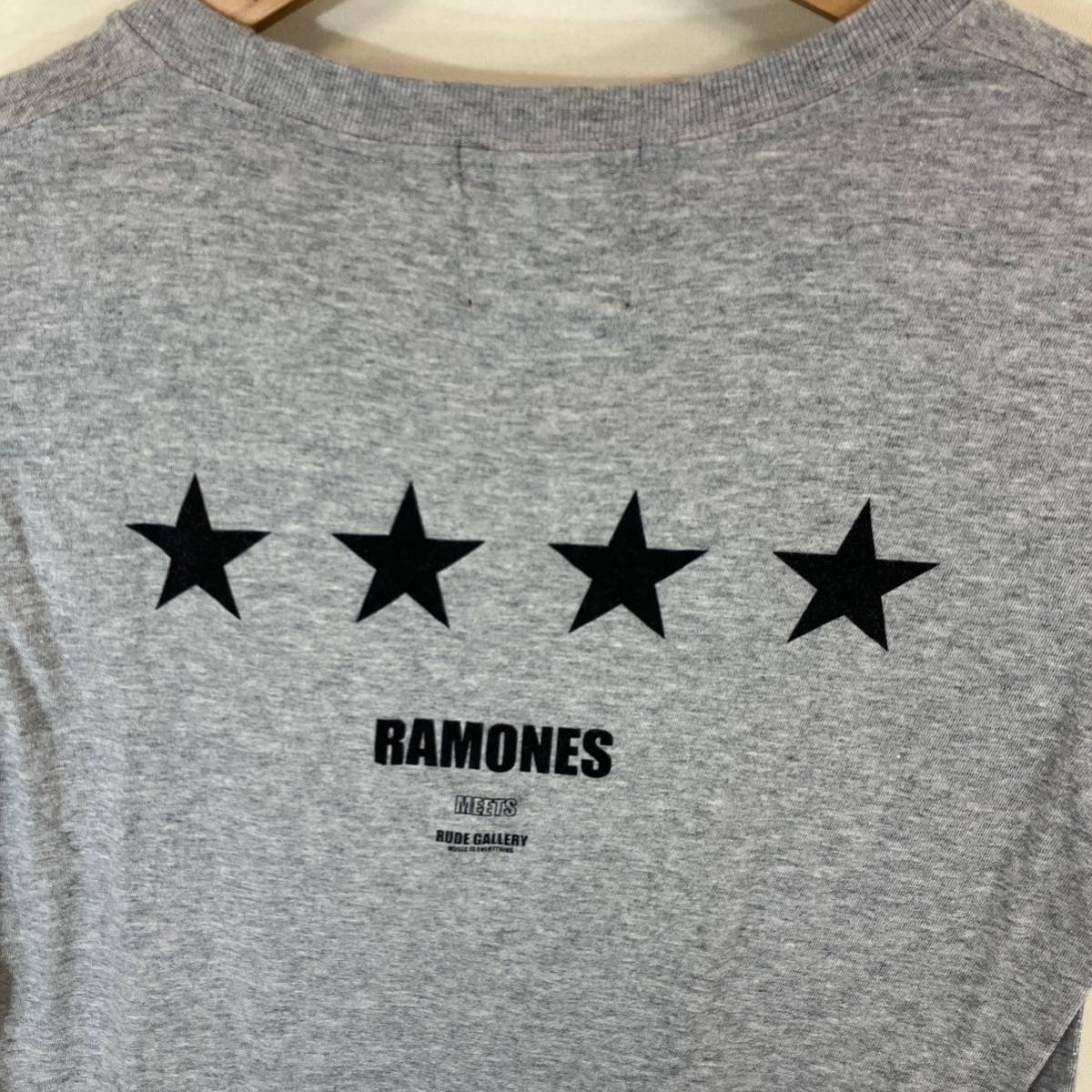 RUDE GALLERY ルードギャラリー RAMONES ラモーンズ tシャツ  size:S collar:GRY グレーの画像7