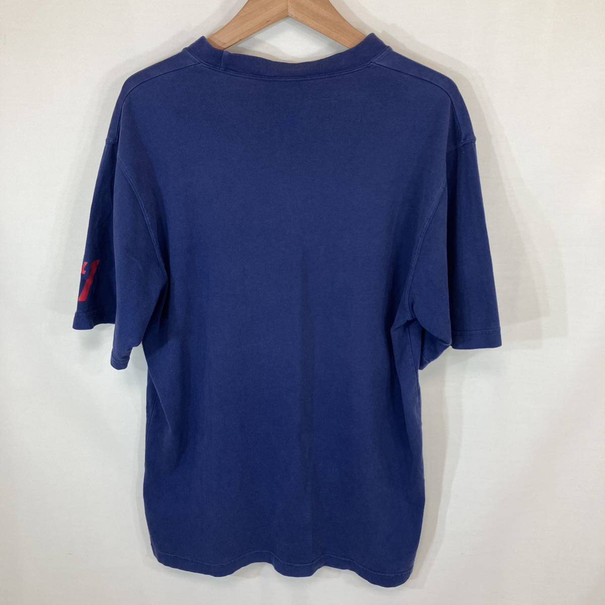 adidas アディダス　men's メンズ　トップス　クルーネック　tシャツ #1 size:XL（O） collar:ネイビー_画像4