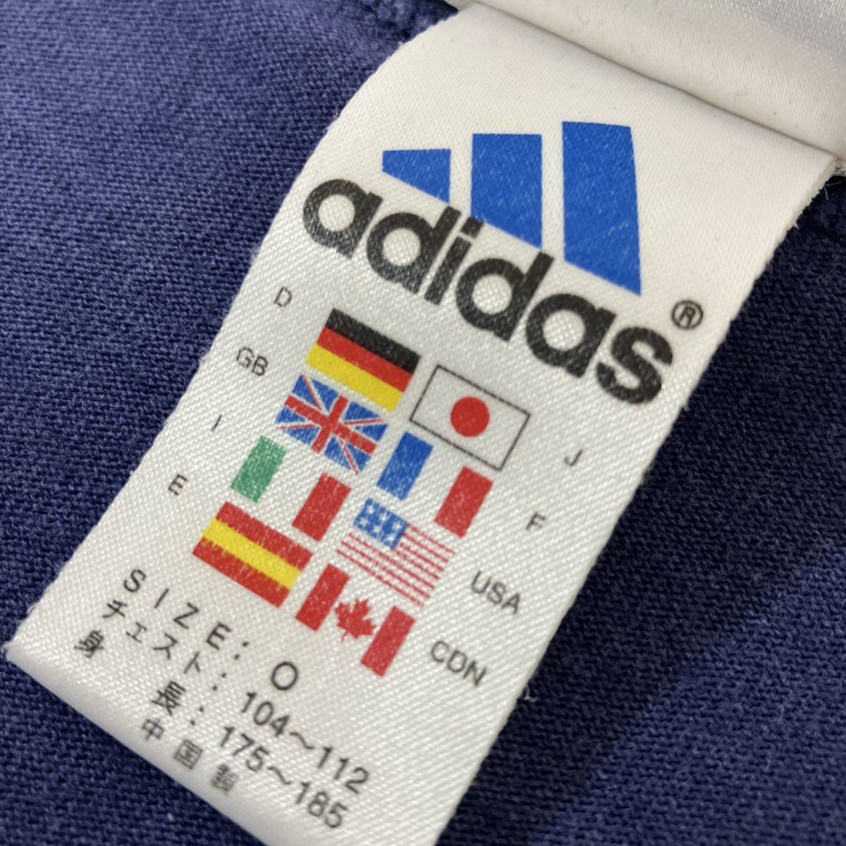 adidas アディダス　men's メンズ　トップス　クルーネック　tシャツ #1 size:XL（O） collar:ネイビー_画像9
