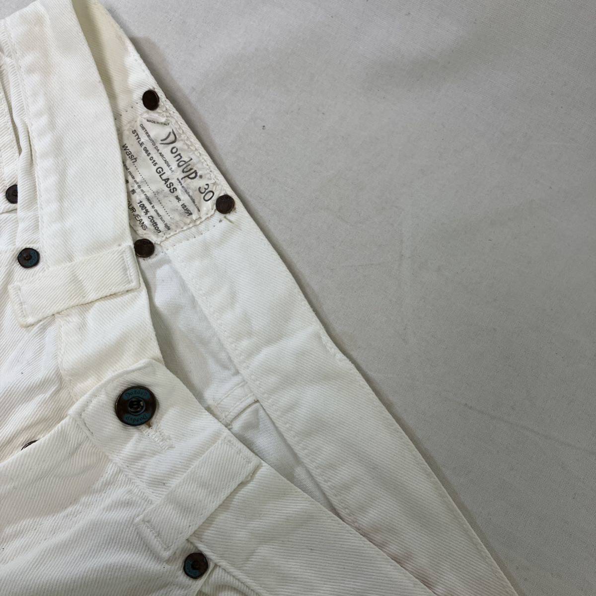 The Standard ザスタンダード　men's メンズ　カジュアル　ホワイト　デニム　パンツ　made in italy イタリア製 size:30 collar:ホワイト
