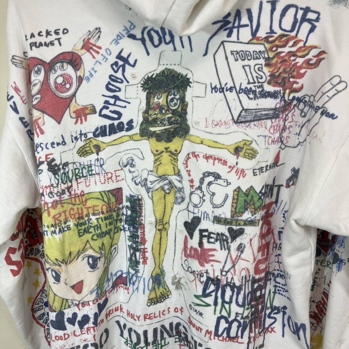SAINT MICHAEL セントマイケル 村上隆 コラボ パーカー men's SAINT MICHAEL セントマイケル 村上隆 コラボ パーカー men's