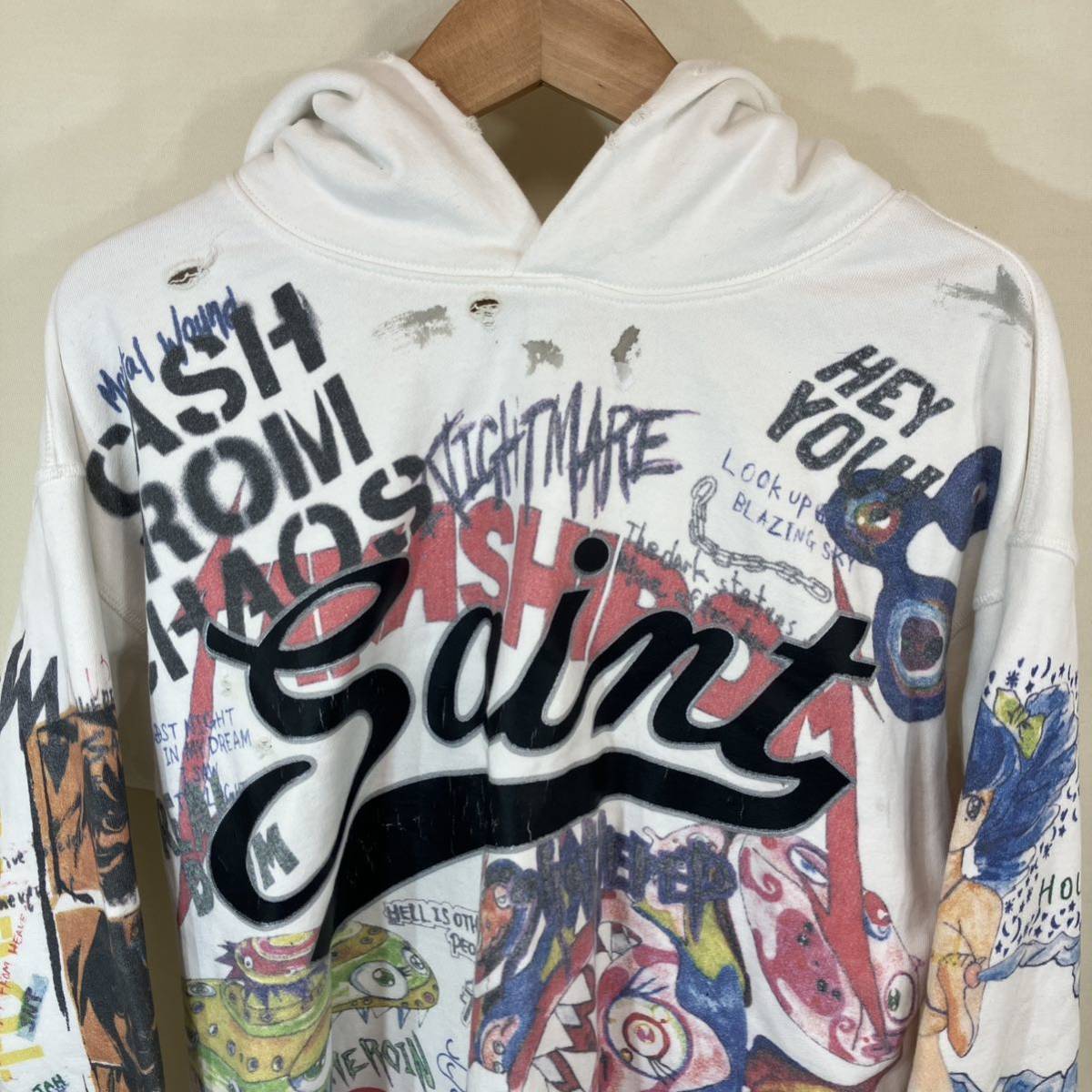 SAINT MICHAEL セントマイケル 村上隆 コラボ パーカー men's SAINT MICHAEL セントマイケル 村上隆 コラボ パーカー men's