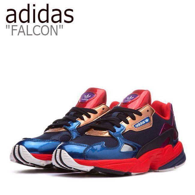 adidas アディダス ladies レディース　スニーカー　ADIDASFALCON W アディダスファルコン CG6632 NVY/NVY size:23.5cm