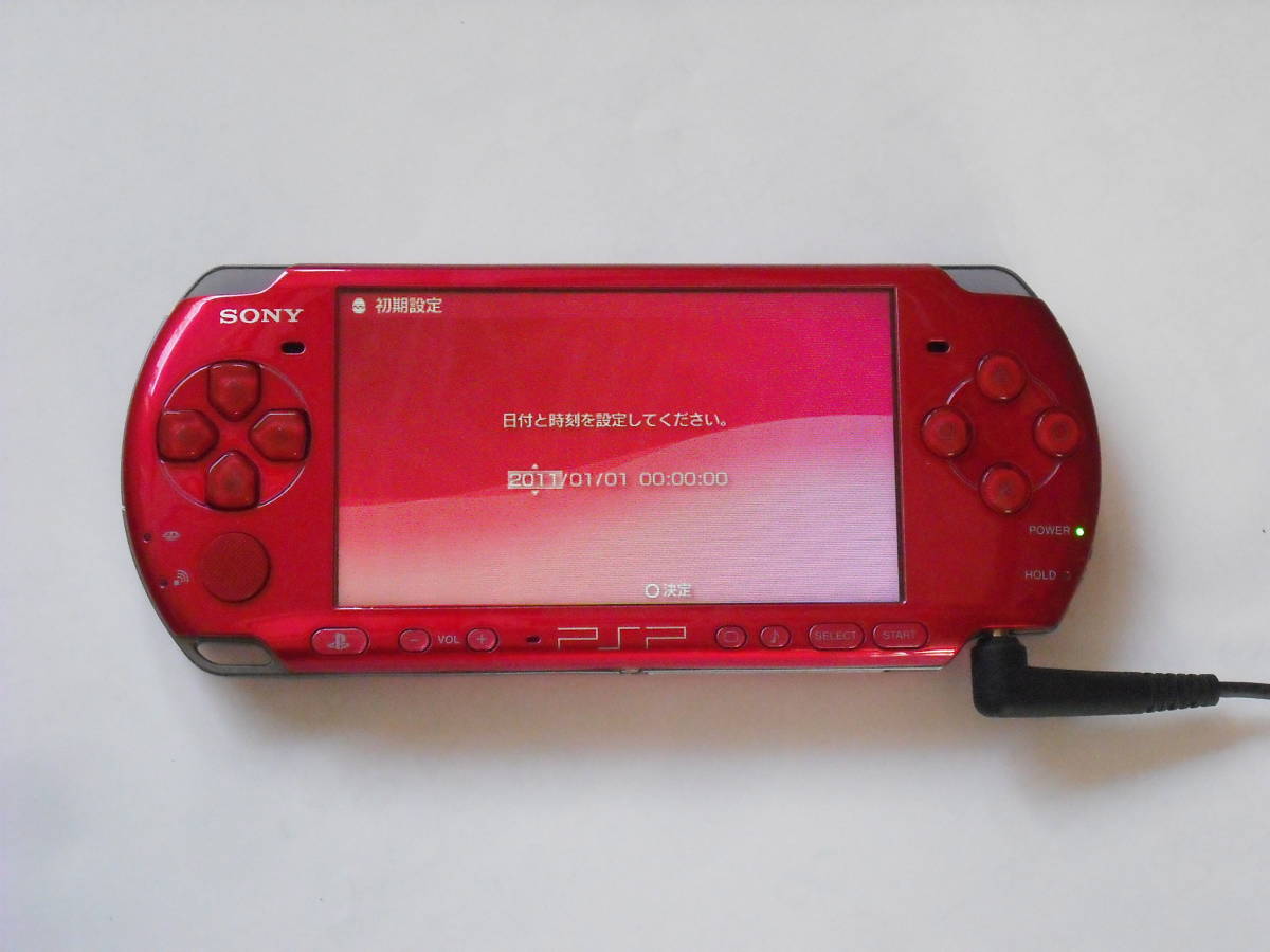 【ジャンク】PSP本体　PSP3000　レッド　本体のみ_画像3