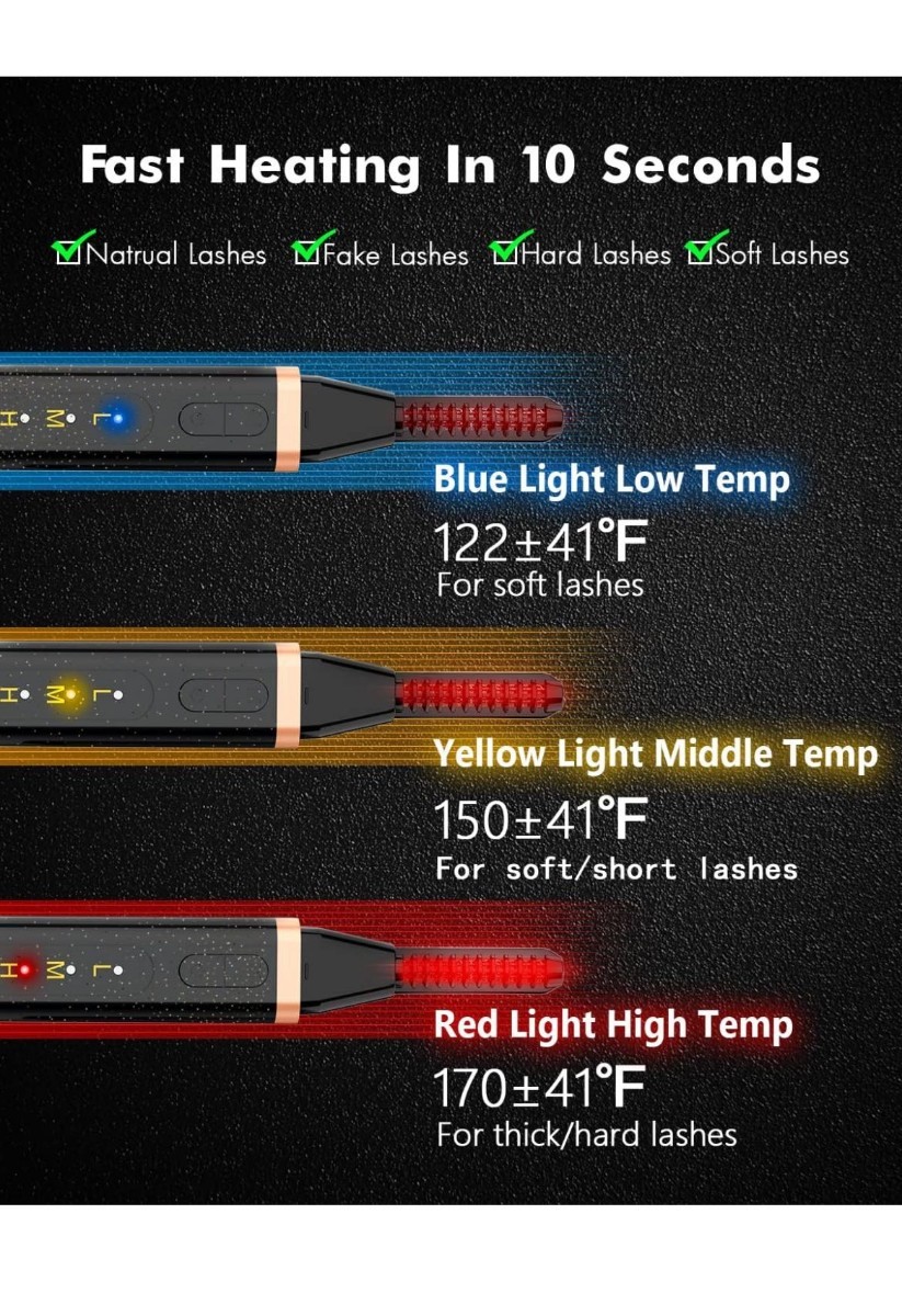 　ホットビューラー usb充電式 3段階温度調節 やけど防止 日本語説明書付き_画像5